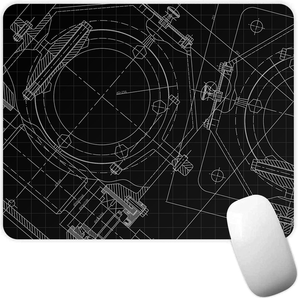 Pc Gaming Drawing - Teknik Çizim Küçük Oyun Mouse Pad