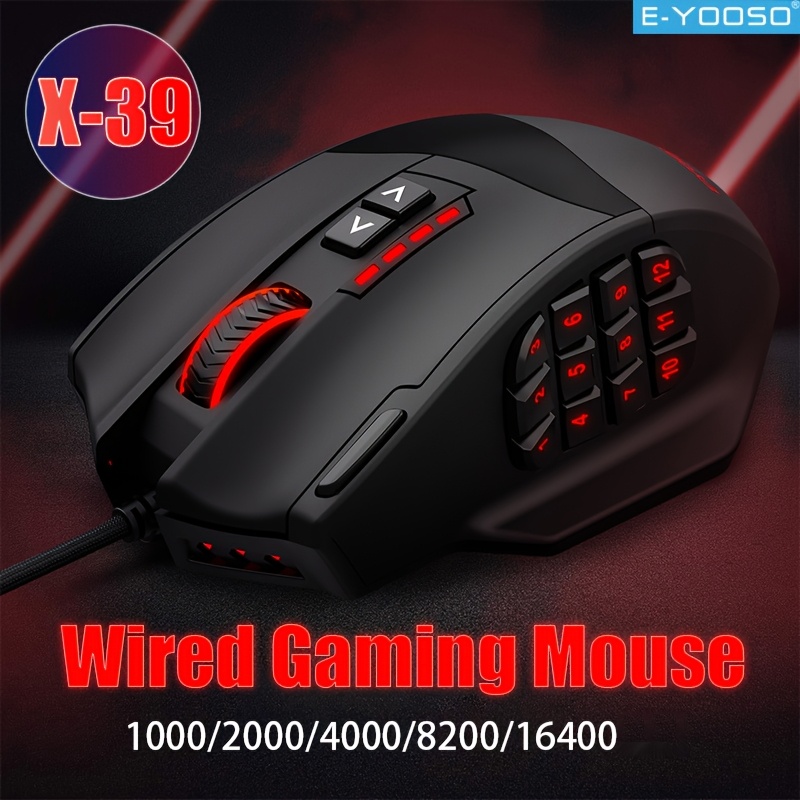Mouse Bungee Holder - E-YOOSO RGB Kablolu Oyun Faresi Ergonomik