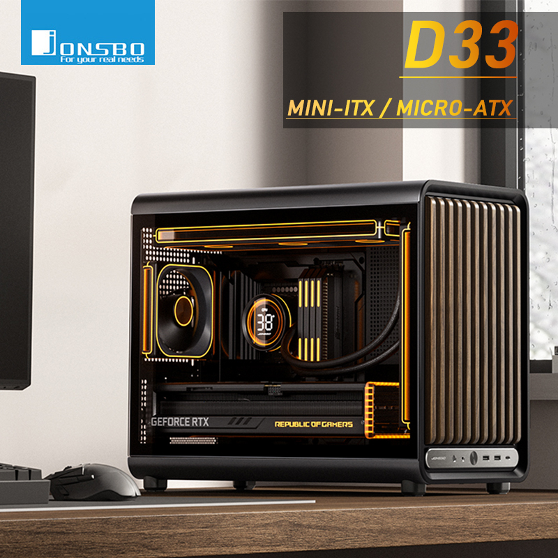 Pc Gaming Jonsbo - Jonsbo D33 MATX Kasası Mini-ITX Masaüstü