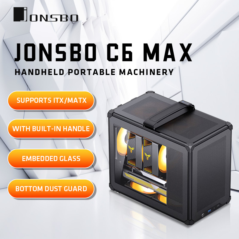 Pc Gaming Jonsbo - JONSBO C6 MAX Mesh Kasa, MATX