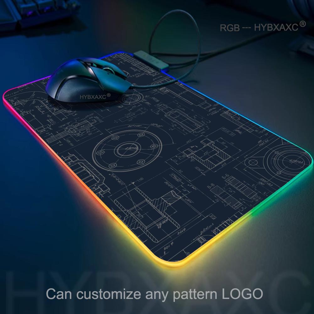 Pc Gaming Drawing - Mekanik Çizim RGB Mouse Pad Oyun