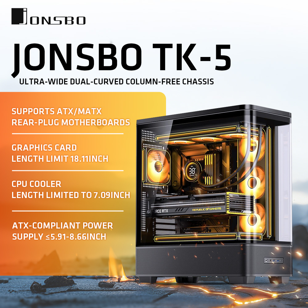 JONSBO TK-5 Beyaz/Siyah ATX PC - Pc Gaming Jonsbo incelemesi ve fiyatı