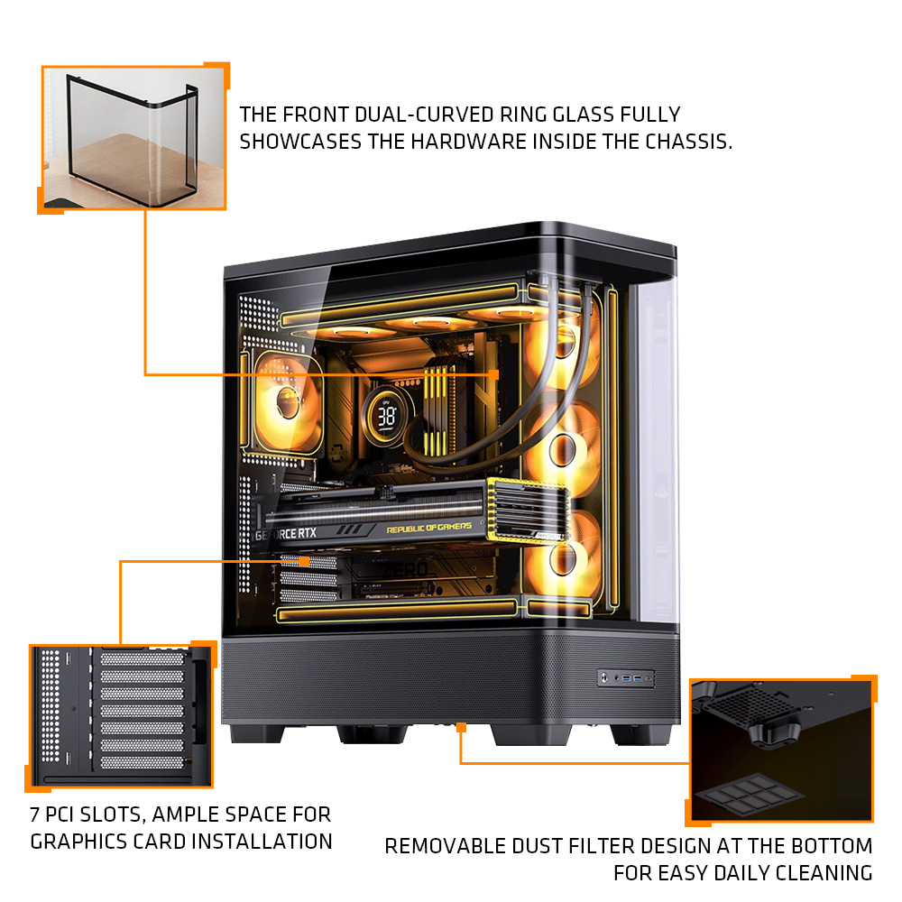 JONSBO TK-5 Beyaz/Siyah ATX PC - Pc Gaming Jonsbo incelemesi ve fiyatı