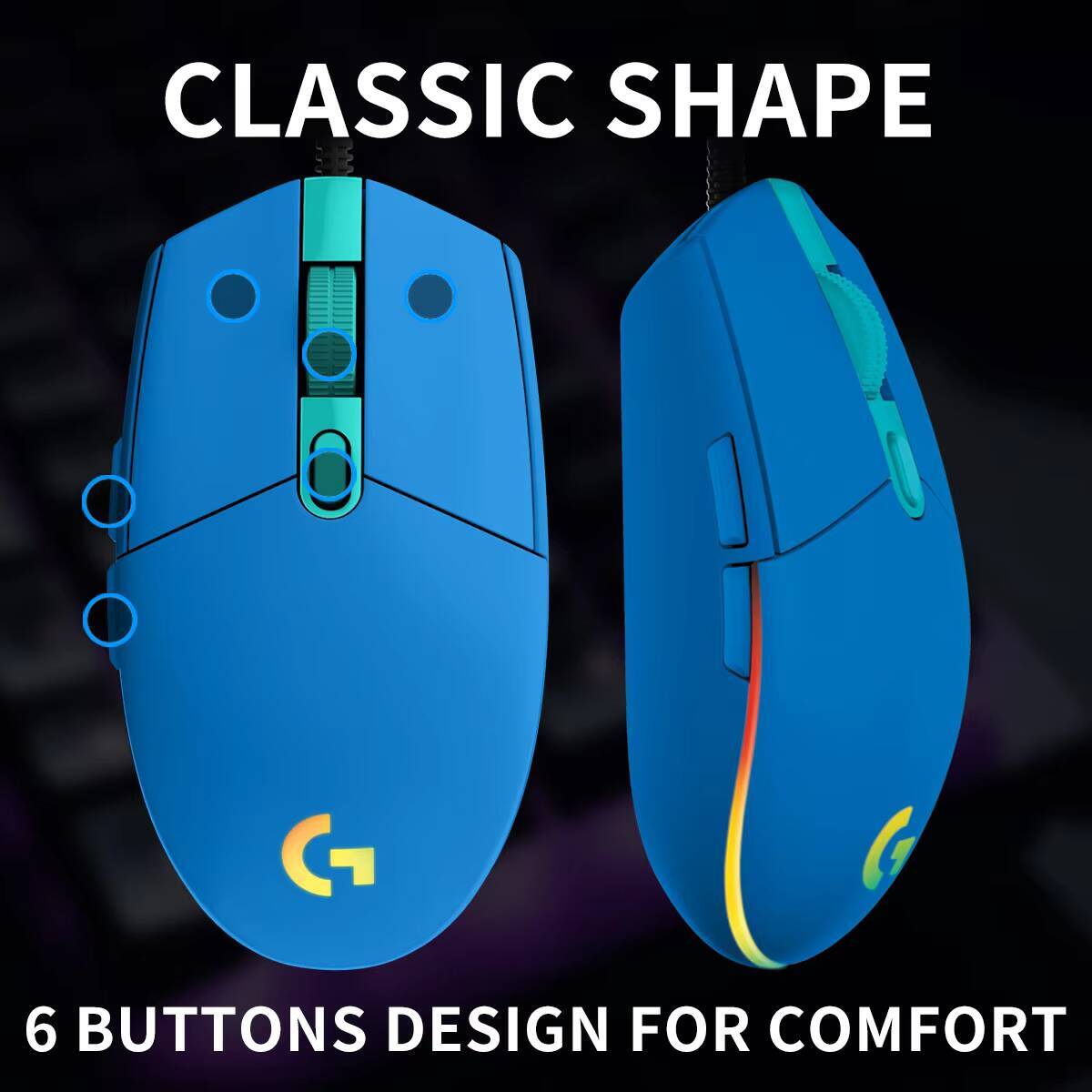 Logitech G203 LIGHTSYNC Oyun M - Pc Gaming Gta 6 incelemesi ve fiyatı