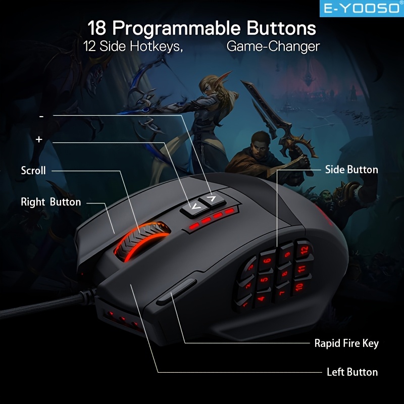 E-YOOSO RGB Kablolu Oyun Fares - Mouse Bungee Holder incelemesi ve fiyatı