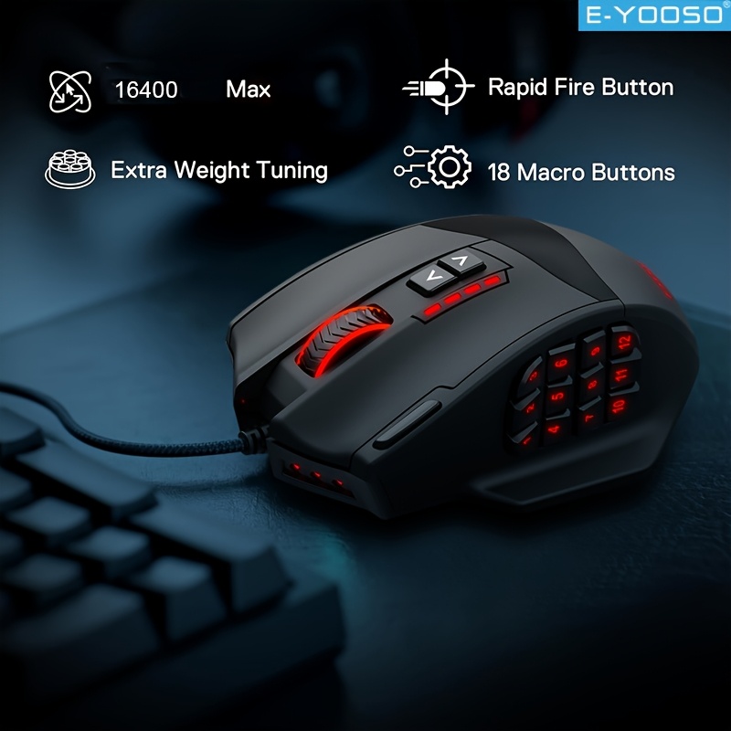 E-YOOSO RGB Kablolu Oyun Fares - Mouse Bungee Holder incelemesi ve fiyatı