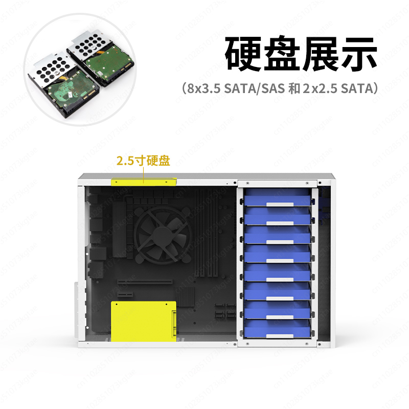 B8 8-konumlu NAS kasası ATX bü - Atx Power Supply incelemesi ve fiyatı