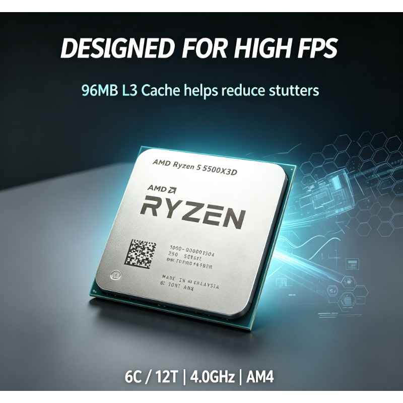 AMD Ryzen 5 5500X3D DIY Oyun B - Pc Gaming Amd Ryzen 5 incelemesi ve fiyatı