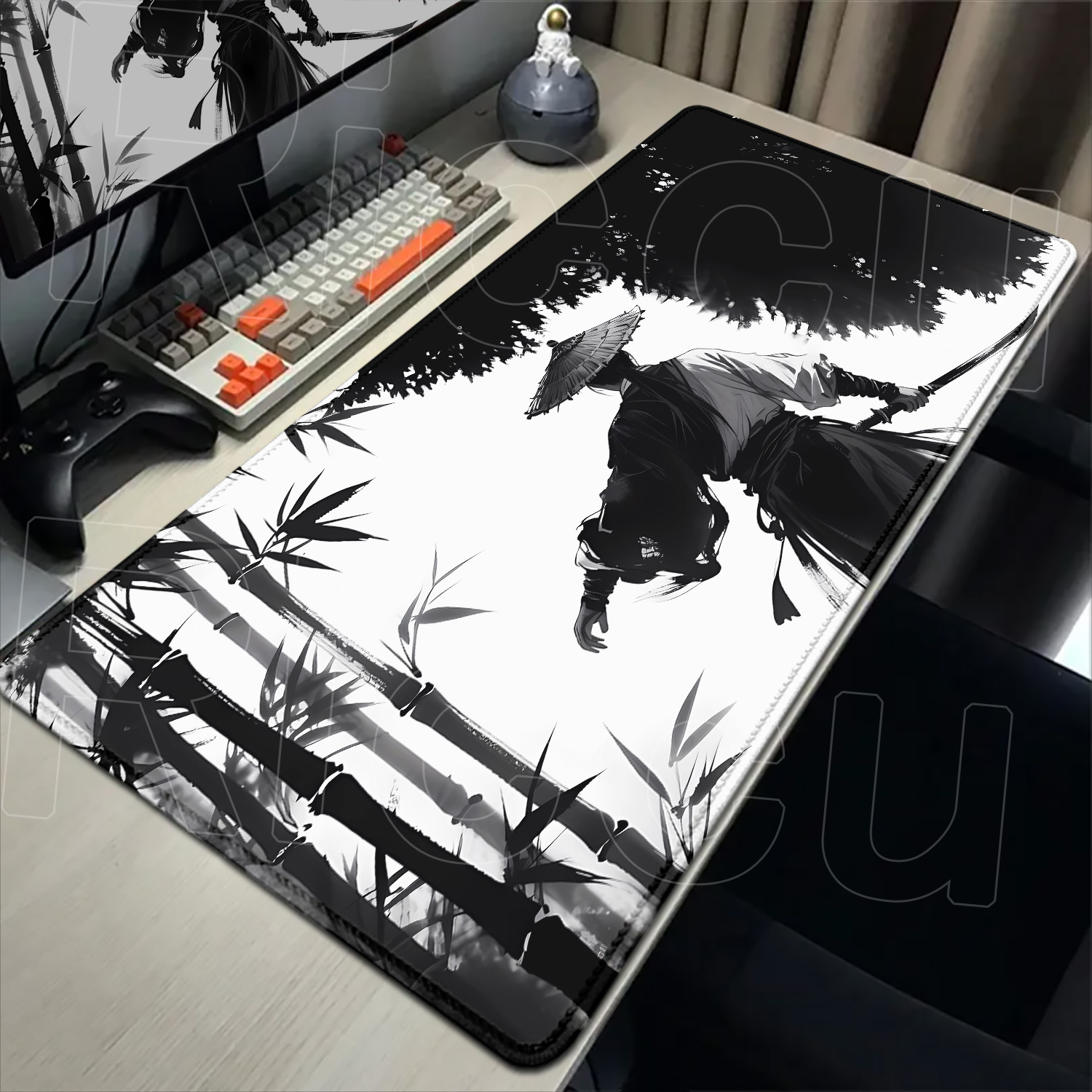 Samuray Savaşçı siyah beyaz çi - Pc Gaming Drawing incelemesi ve fiyatı