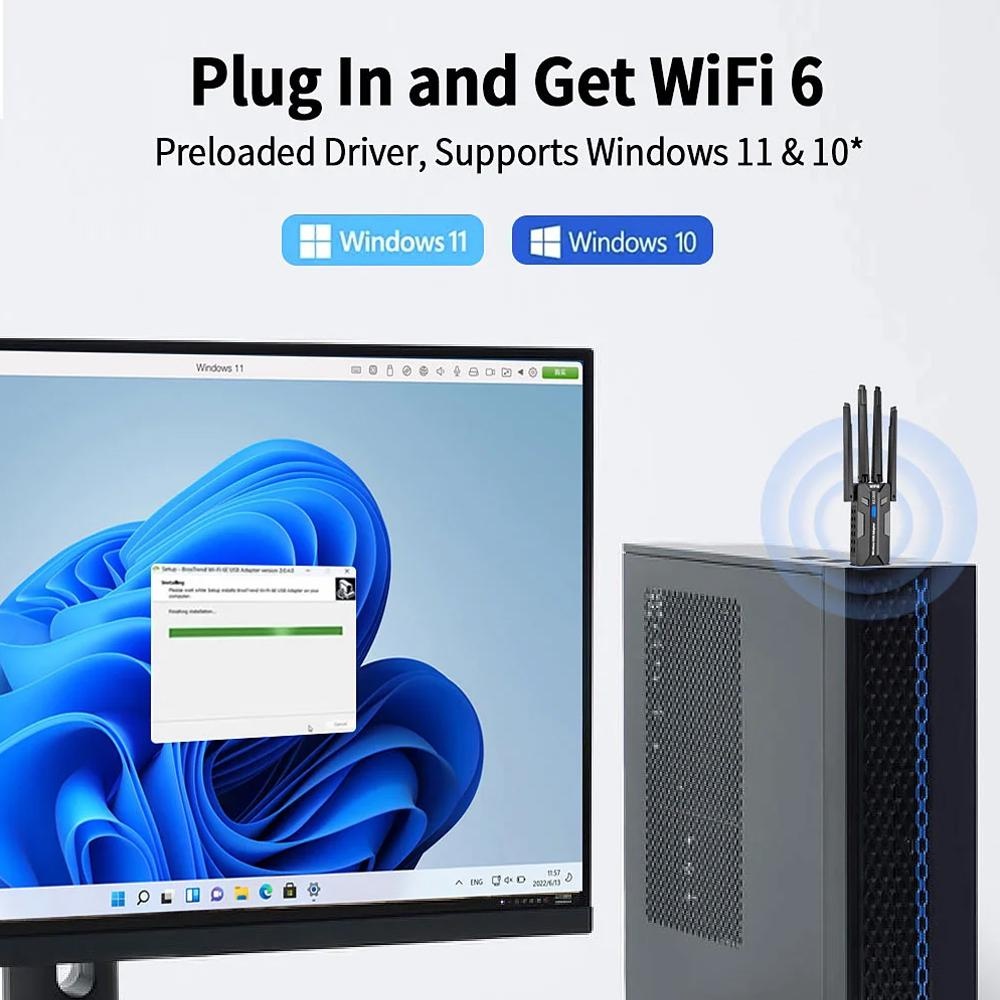 WiFi 6 USB 3.0 Adaptör 1800 Mb - Pc Gaming Gta 6 incelemesi ve fiyatı